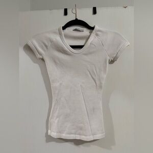 Zara Cream Short Sleeve Tee